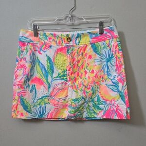 Lilly Pulitzer Neon Tropical Print Skort - Pink, Yellow, Blue, Green